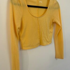 PAC Cares Crop top long sleeve size small